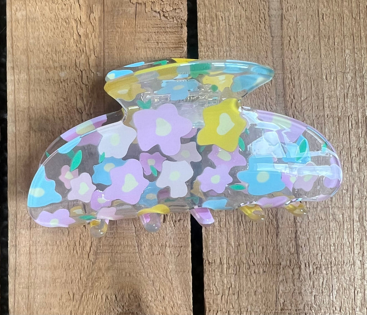 Pastel Daisy Hair Claw
