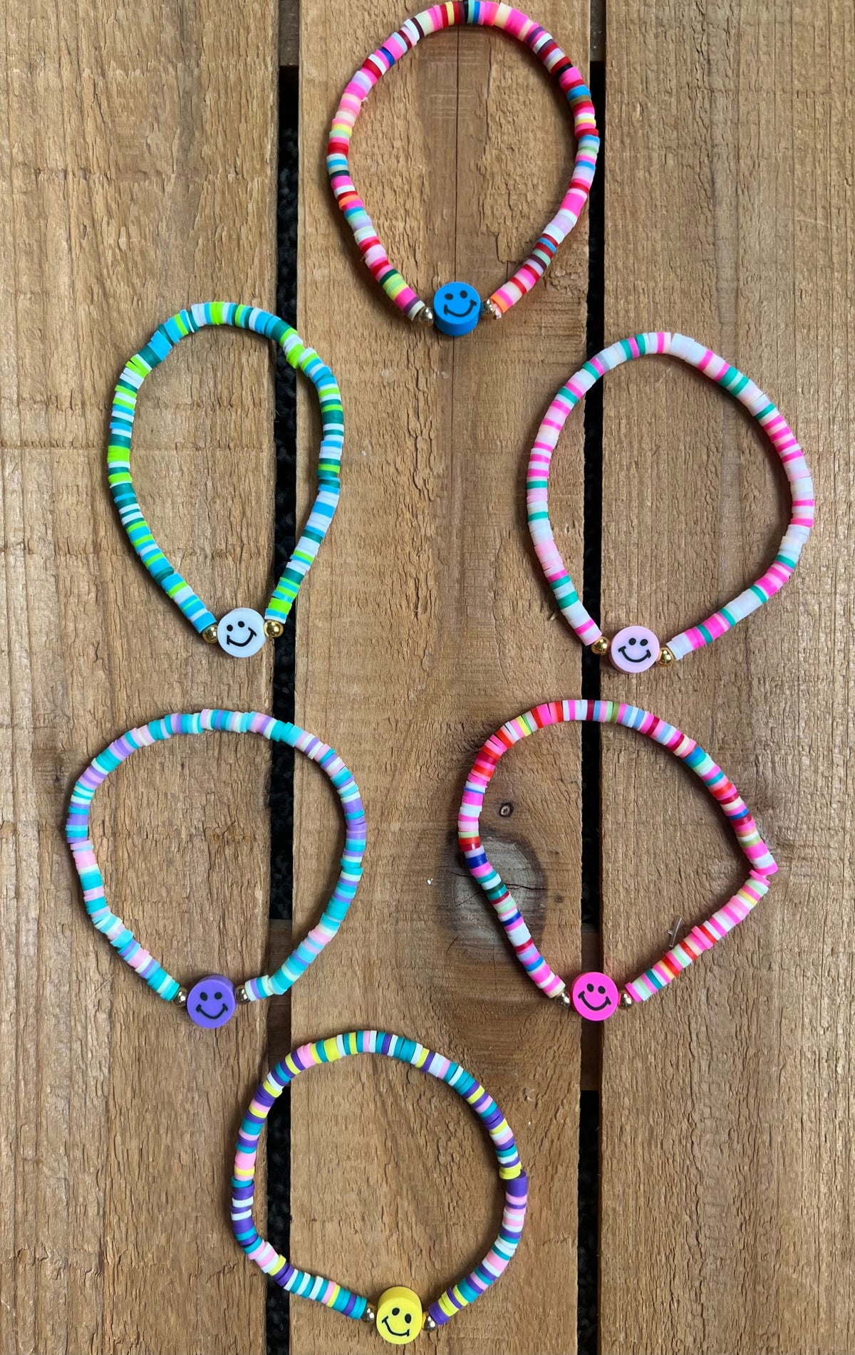 Smiley Bead Bracelets