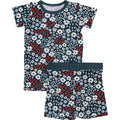 Americana Floral Ribbed Bamboo Cozy Short Set
