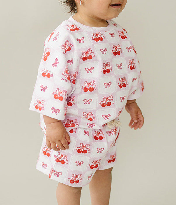 Shorts Set | Checkered Cherry
