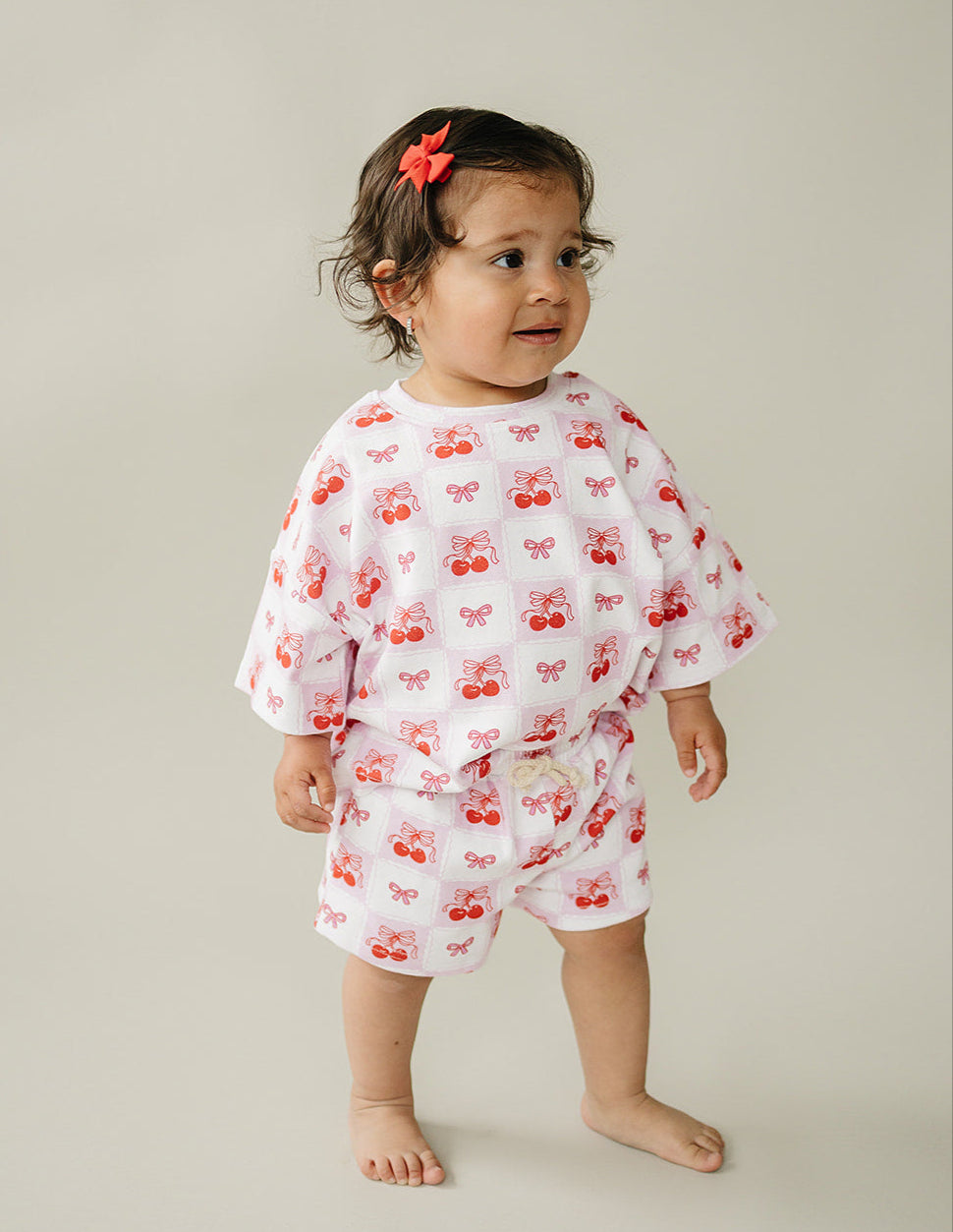 Shorts Set | Checkered Cherry