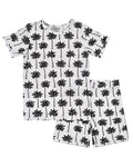 Bamboo Shorts Set | Palm Style White